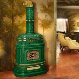 Чугунная отопительная Sergio Leoni Corsara, honey, с бок. дверцей